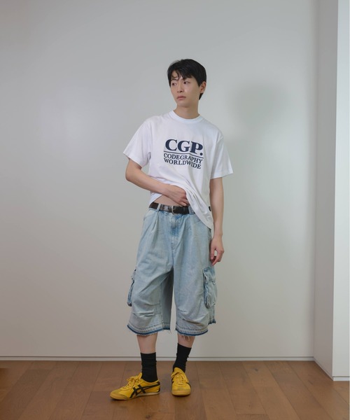 codegraphy(コードグラフィー)の「CGP Square Logo Short Sleeve T-Shirt CBEUUTS011(Tシャツ/カットソー・メンズ・PINK/Black/チャコール/レッド系/White/Navy/カーキ/スカイブルー・MEDIUM/SMALL/X-SMALL/LARGE)」の9枚目の写真