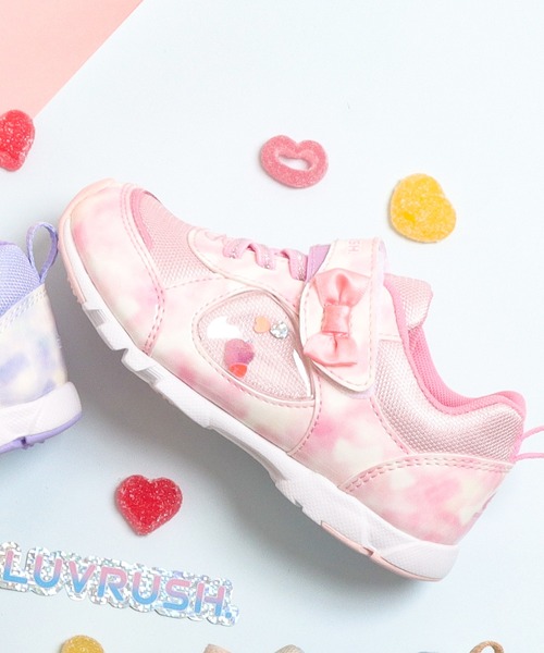 MoonStar（ムーンスター）の「【MoonStar／ムーンスター】LV 1229 モヤグミ キッズ/ジュニア スニーカー（スニーカー・キッズ・マルチ/パープル/ベージュ/ピンク・15.0cm/15.5cm/16.0cm/16.5cm/17.0cm/17.5cm/18.0cm/18.5cm/19.0cm/19.5cm/20.0cm/20.5cm/21.0cm/21.5cm/22.0cm/22.5cm/23.0cm）」の3枚目の写真