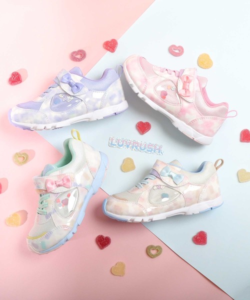 MoonStar（ムーンスター）の「【MoonStar／ムーンスター】LV 1229 モヤグミ キッズ/ジュニア スニーカー（スニーカー・キッズ・マルチ/パープル/ベージュ/ピンク・15.0cm/15.5cm/16.0cm/16.5cm/17.0cm/17.5cm/18.0cm/18.5cm/19.0cm/19.5cm/20.0cm/20.5cm/21.0cm/21.5cm/22.0cm/22.5cm/23.0cm）」の21枚目の写真