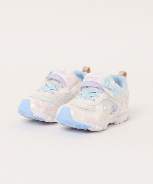MoonStar（ムーンスター）の「【MoonStar／ムーンスター】LV 1229 モヤグミ キッズ/ジュニア スニーカー（スニーカー・キッズ・マルチ/パープル/ベージュ/ピンク・15.0cm/15.5cm/16.0cm/16.5cm/17.0cm/17.5cm/18.0cm/18.5cm/19.0cm/19.5cm/20.0cm/20.5cm/21.0cm/21.5cm/22.0cm/22.5cm/23.0cm）」の5枚目の写真