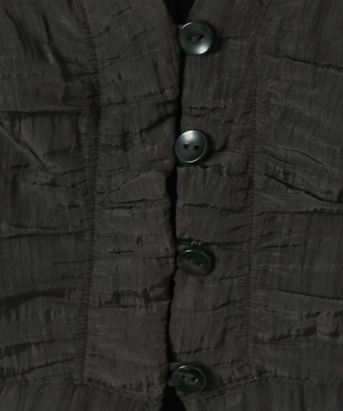 JEANASIS（ジーナシス）の「ワッシャーサテンギャザーNS/497114（ベスト・レディース・ブラック/ベージュ系その他/アイボリー・FREE）」の14枚目の写真