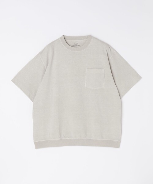 SHIPS(シップス)の「SHIPS: ピグメント スウェット ショートスリーブ Tシャツ(Tシャツ/カットソー・メンズ・ナチュラル/ケリーグリーン/ネイビー・SMALL/MEDIUM/LARGE/X-LARGE)」の4枚目の写真