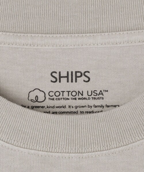 SHIPS(シップス)の「SHIPS: ピグメント スウェット ショートスリーブ Tシャツ(Tシャツ/カットソー・メンズ・ナチュラル/ケリーグリーン/ネイビー・SMALL/MEDIUM/LARGE/X-LARGE)」の7枚目の写真