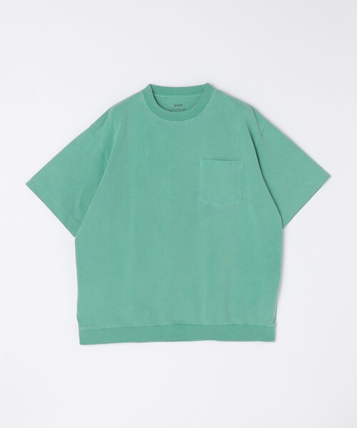 SHIPS(シップス)の「SHIPS: ピグメント スウェット ショートスリーブ Tシャツ(Tシャツ/カットソー・メンズ・ナチュラル/ケリーグリーン/ネイビー・SMALL/MEDIUM/LARGE/X-LARGE)」の11枚目の写真
