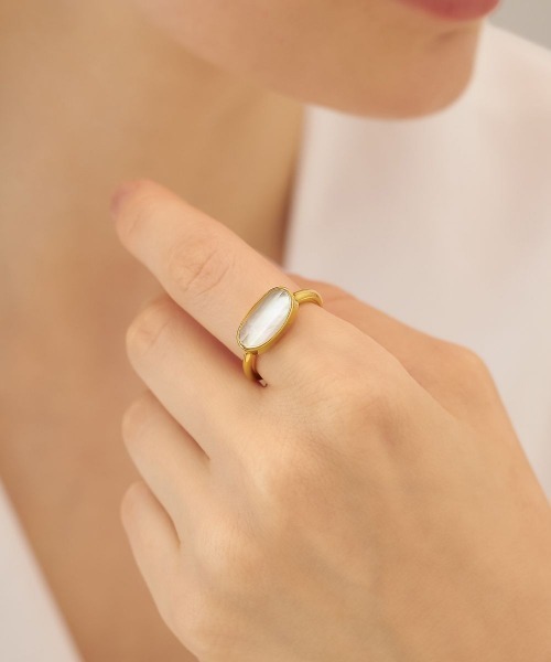 4℃（ヨンドシー）の「【Summer Collection】 シルバー リング（リング・レディース・イエローゴールド・#14/#12）」の3枚目の写真