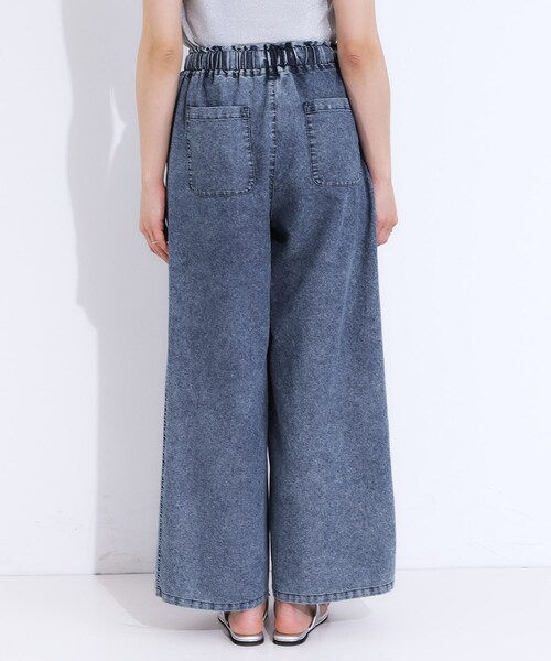 Cutie Blonde（キューティーブロンド）の「【S-LL】サイドラインがアクセント イージーデニムパンツ（デニムパンツ・レディース・ブラック系4/ブルー系4・01/02/03/04）」の11枚目の写真