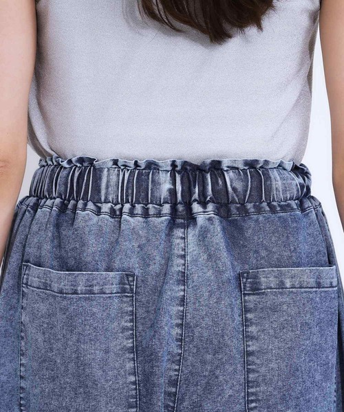 Cutie Blonde（キューティーブロンド）の「【S-LL】サイドラインがアクセント イージーデニムパンツ（デニムパンツ・レディース・ブラック系4/ブルー系4・01/02/03/04）」の13枚目の写真