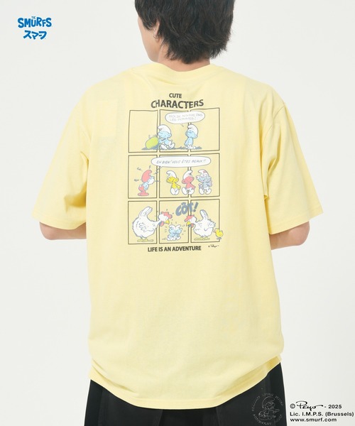 CORISCO（コリスコ）の「【The Smurfs/スマーフ】スマーフTEE(M1)（Tシャツ/カットソー・メンズ・イエロー/ブラック/ホワイト・X-LARGE/LARGE/MEDIUM）」の3枚目の写真