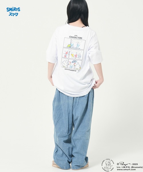 CORISCO（コリスコ）の「【The Smurfs/スマーフ】スマーフTEE(M1)（Tシャツ/カットソー・メンズ・イエロー/ブラック/ホワイト・X-LARGE/LARGE/MEDIUM）」の6枚目の写真