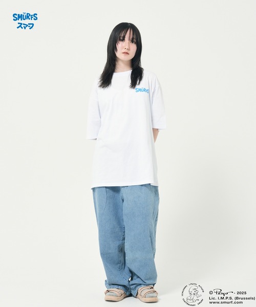 CORISCO（コリスコ）の「【The Smurfs/スマーフ】スマーフTEE(M1)（Tシャツ/カットソー・メンズ・イエロー/ブラック/ホワイト・X-LARGE/LARGE/MEDIUM）」の8枚目の写真