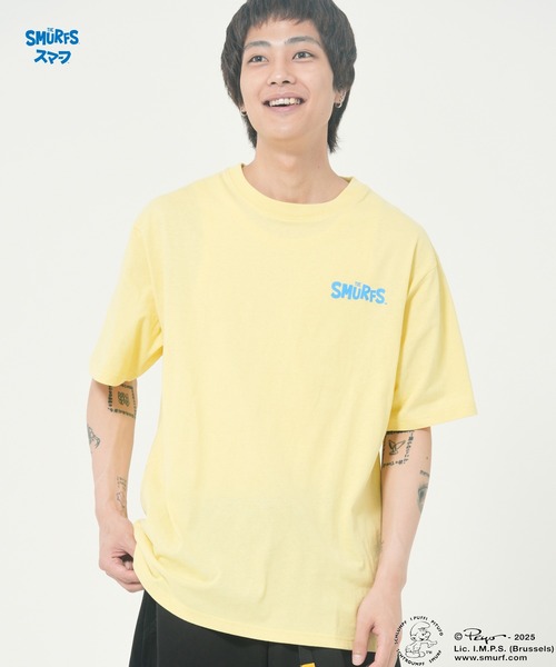 CORISCO（コリスコ）の「【The Smurfs/スマーフ】スマーフTEE(M1)（Tシャツ/カットソー・メンズ・イエロー/ブラック/ホワイト・X-LARGE/LARGE/MEDIUM）」の14枚目の写真