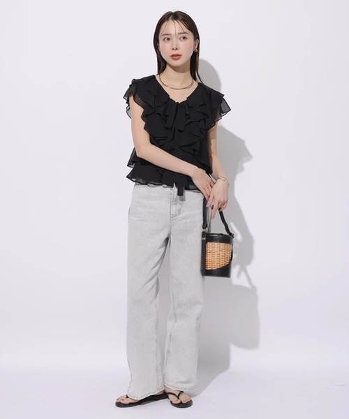 シアーフリルブラウス（シャツ/ブラウス）｜Mystrada（マイ