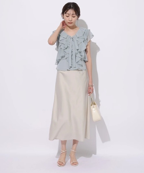 Mystrada（マイストラーダ）の「シアーフリルブラウス（シャツ