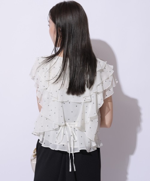 マイストラーダ　シアーフリルブラウス シアーフリルブラウス（シャツ/ブラウス）｜Mystrada（マイ