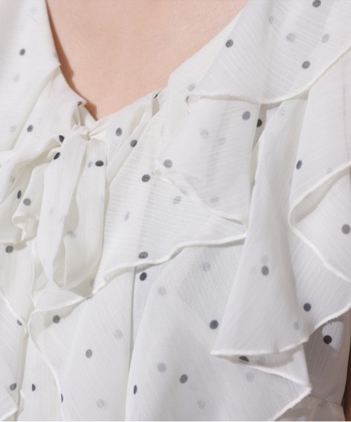 マイストラーダ　シアーフリルブラウス シアーフリルブラウス（シャツ/ブラウス）｜Mystrada（マイ