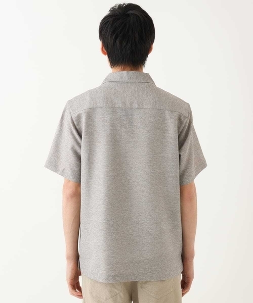 MK MICHEL KLEIN HOMME （エムケーミッシェルクランオム）の「【洗える / 快適高通気素材】カラミストレッチ開襟シャツ（シャツ/ブラウス・メンズ・ネイビー/アイボリー・46/48/51）」の17枚目の写真