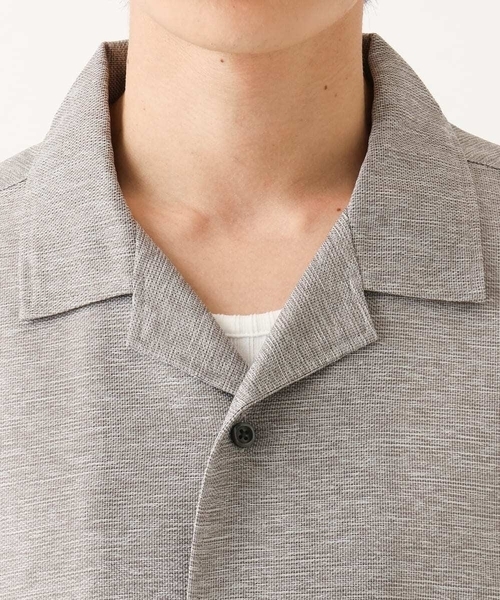 MK MICHEL KLEIN HOMME （エムケーミッシェルクランオム）の「【洗える / 快適高通気素材】カラミストレッチ開襟シャツ（シャツ/ブラウス・メンズ・ネイビー/アイボリー・46/48/51）」の18枚目の写真