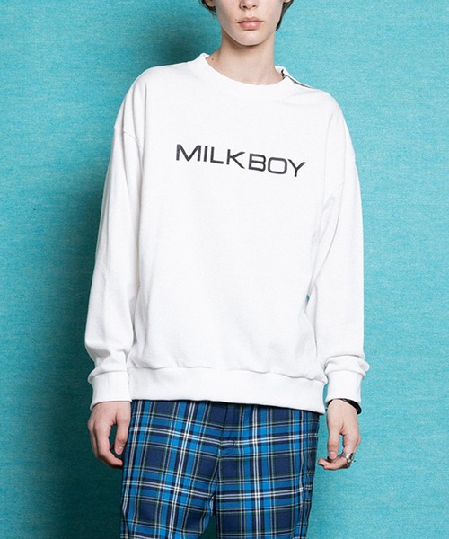 ZIP LOGO スウェット（スウェット）｜MILKBOY（ミルクボーイ）の