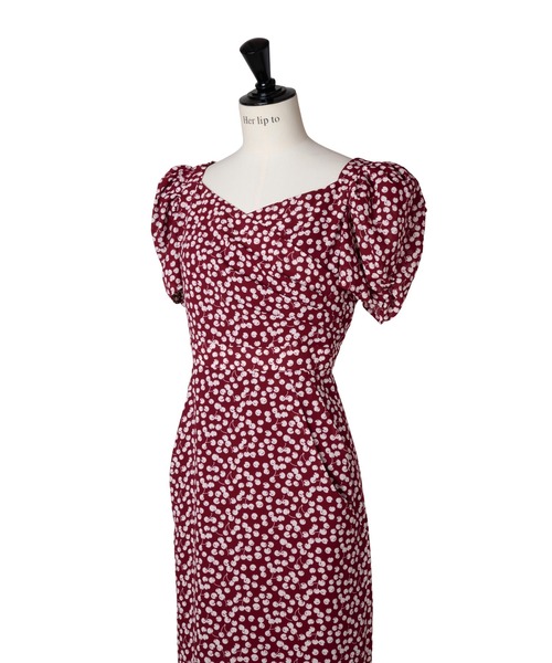 まとめ買いでお得 Cherry Pattern Cache-Coeur One-Piece（ワンピース）｜Her lip ワンピース