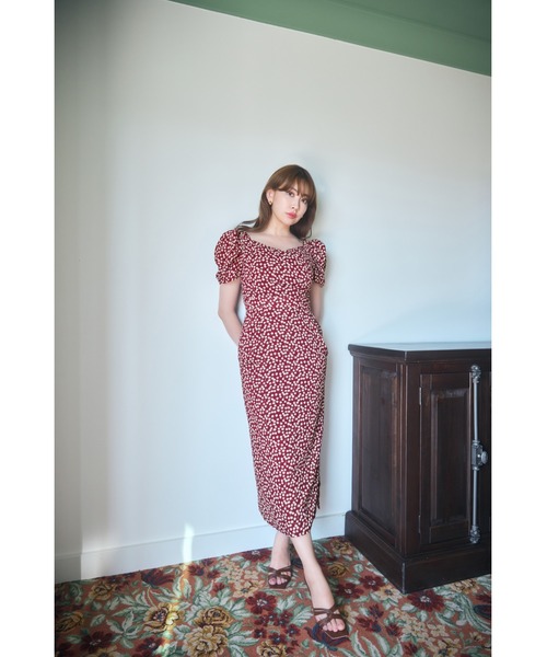 ワンピース Cherry Pattern Cache-Coeur One Piece Cherry Pattern Cache-Coeur One-Piece（ワンピース）｜Her lip