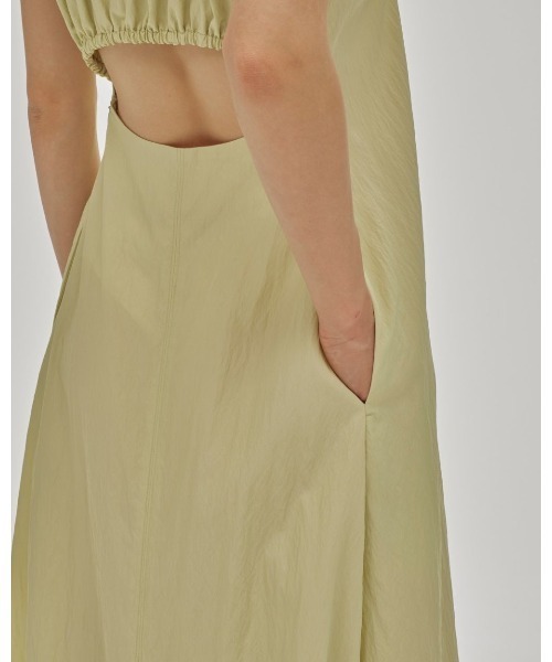 TODAYFUL（トゥデイフル）の「TODAYFUL Back Gather Dress（ワンピース・レディース・イエロー/ブラック・36/38）」の5枚目の写真