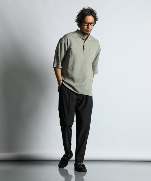 The DUFFER of ST.GEORGE(ザダファーオブセントジョージ)の「『WONDER SHAPE』OXFORD:360°全方向高伸縮『ワンダーシェイプ』吸水速乾 リラックスフィットパンツ(その他パンツ・メンズ・ネイビー/チャコールグレー/ブラック・LARGE/MEDIUM/SMALL/X-LARGE)」の5枚目の写真