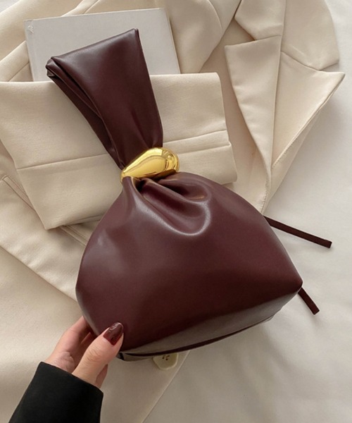 Mignonjour（ミニョンジュール）の「FReePLACe/オケージョン ミニバッグ X12548（ハンドバッグ・レディース・シルバー/ブラック/ホワイト/ブラウン/ダークブラウン・FREE）」の4枚目の写真