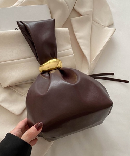 Mignonjour（ミニョンジュール）の「FReePLACe/オケージョン ミニバッグ X12548（ハンドバッグ・レディース・シルバー/ブラック/ホワイト/ブラウン/ダークブラウン・FREE）」の14枚目の写真