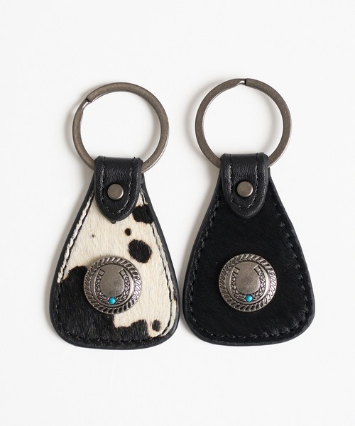 WISH FOR EVER（ウィッシュフォーエバー）の「CONCHO DESIGN KEY RING（SHORT）/ コンチョデザインキーリング(ショート)（キーホルダー・メンズ・その他/ブラック・FREE）」の5枚目の写真