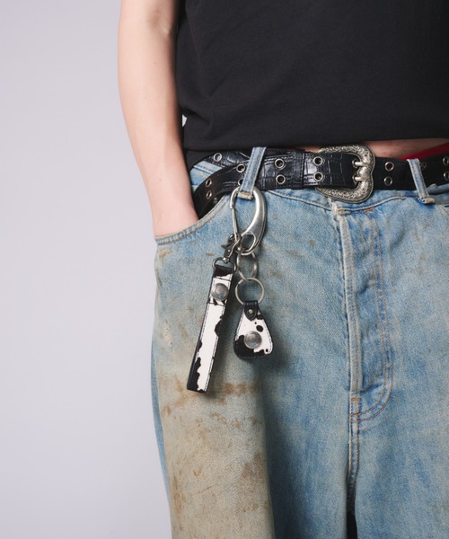 WISH FOR EVER（ウィッシュフォーエバー）の「CONCHO DESIGN KEY RING（SHORT）/ コンチョデザインキーリング(ショート)（キーホルダー・メンズ・その他/ブラック・FREE）」の9枚目の写真