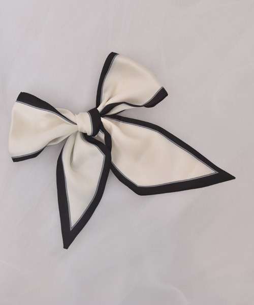 お値下げ✴︎バレンティノ　リバーシブル リボンスカーフ セール】【float】バイカラー デザイン シンプル スカーフリボン