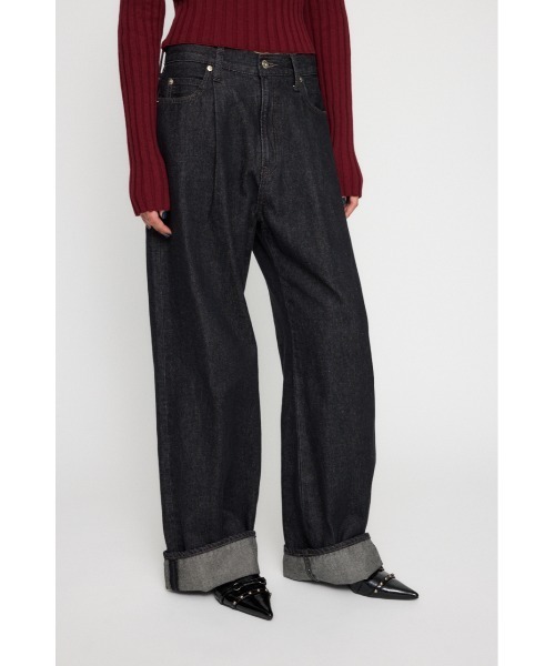 SuzuHirose×CLANE TUCK WIDE DENIM PANTS