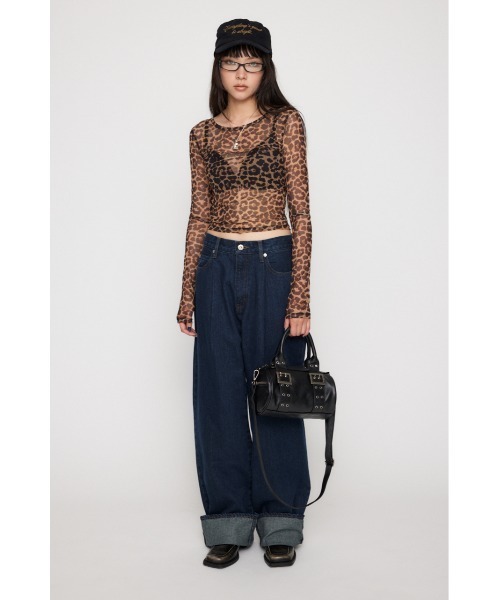 LAGUA GEM(ラグアジェム)の「ROLL UP LOOSEY デニム(デニムパンツ・レディース・ブルー/ブラック・24inch/25inch/26inch/23inch/22inch)」の3枚目の写真