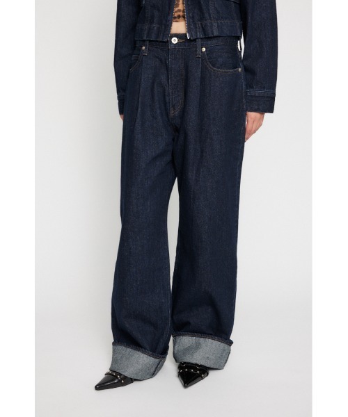 LAGUA GEM(ラグアジェム)の「ROLL UP LOOSEY デニム(デニムパンツ・レディース・ブルー/ブラック・24inch/25inch/26inch/23inch/22inch)」の14枚目の写真