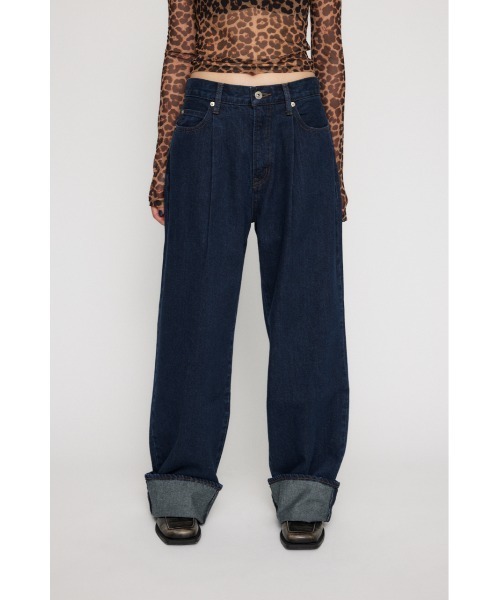 LAGUA GEM(ラグアジェム)の「ROLL UP LOOSEY デニム(デニムパンツ・レディース・ブルー/ブラック・24inch/25inch/26inch/23inch/22inch)」の16枚目の写真