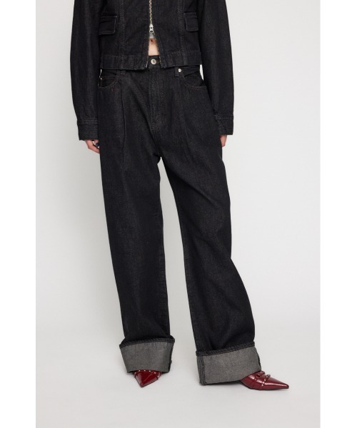 LAGUA GEM(ラグアジェム)の「ROLL UP LOOSEY デニム(デニムパンツ・レディース・ブルー/ブラック・24inch/25inch/26inch/23inch/22inch)」の13枚目の写真