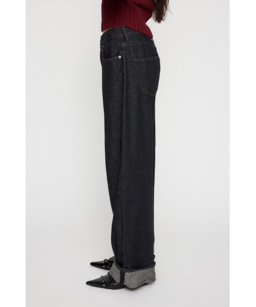 LAGUA GEM(ラグアジェム)の「ROLL UP LOOSEY デニム(デニムパンツ・レディース・ブルー/ブラック・24inch/25inch/26inch/23inch/22inch)」の18枚目の写真