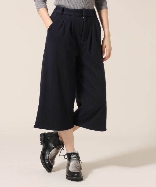 LOWRYS FARM(ローリーズファーム)の「ウラシャギーカットワイドクロップドパンツ 709349(その他パンツ・レディース・ブラウン/ブラック/カーキ/ネイビー・FREE)」の4枚目の写真