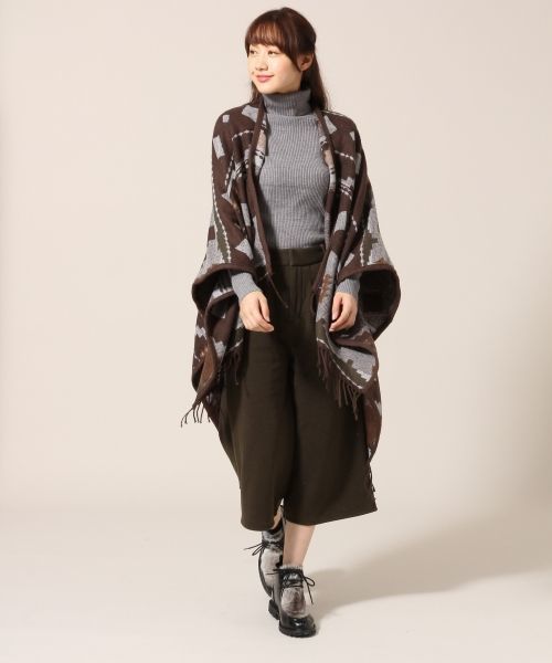 LOWRYS FARM(ローリーズファーム)の「ウラシャギーカットワイドクロップドパンツ 709349(その他パンツ・レディース・ブラウン/ブラック/カーキ/ネイビー・FREE)」の14枚目の写真