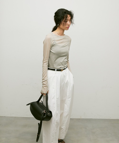 Lutim by u（ルチバイユー）の「2-way round bag / 2wayラウンドバック（ハンドバッグ・レディース・ブラック/ホワイト/ブラウン・FREE）」の13枚目の写真