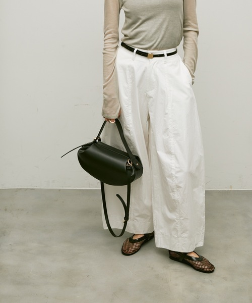 Lutim by u（ルチバイユー）の「2-way round bag / 2wayラウンドバック（ハンドバッグ・レディース・ブラック/ホワイト/ブラウン・FREE）」の10枚目の写真