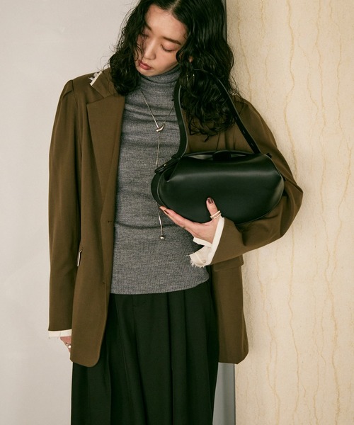 Lutim by u（ルチバイユー）の「2-way round bag / 2wayラウンドバック（ハンドバッグ・レディース・ブラック/ホワイト/ブラウン・FREE）」の20枚目の写真