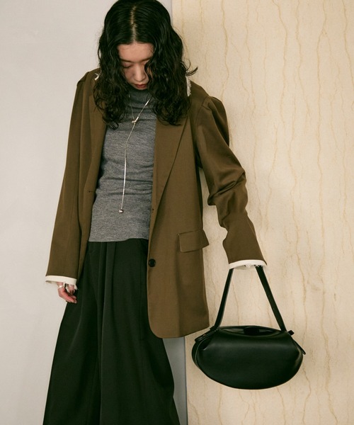 Lutim by u（ルチバイユー）の「2-way round bag / 2wayラウンドバック（ハンドバッグ・レディース・ブラック/ホワイト/ブラウン・FREE）」の22枚目の写真