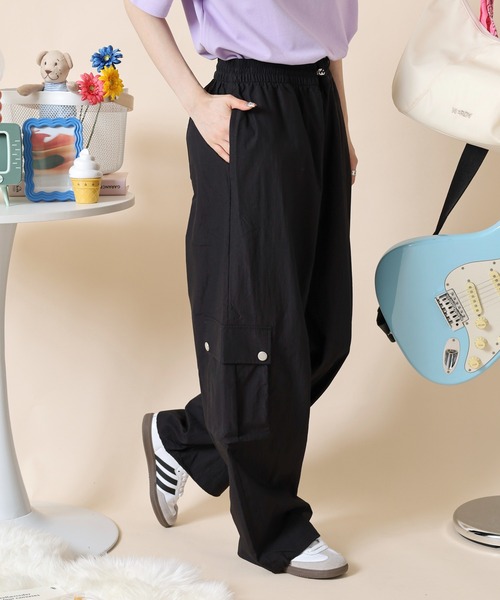 NERDY(ノルディ)の「アウトポケットベーシックウーブンパンツ(その他パンツ・レディース・ブラック/パープル/グレー・M/S/SS/L)」の7枚目の写真
