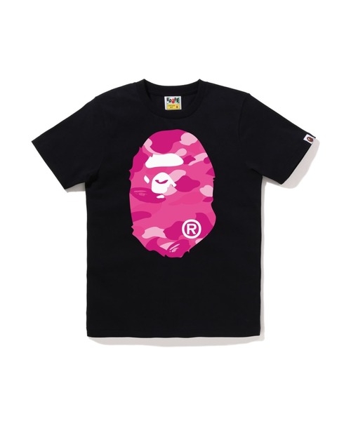 A BATHING APE(アベイシングエイプ)の「COLOR CAMO BIG APE HEAD TEE(Tシャツ/カットソー・レディース・ホワイト×ピンク/ブラック×ピンク/ブラック×ブルー/ホワイト×ネイビー・MEDIUM/SMALL/X-SMALL)」の4枚目の写真
