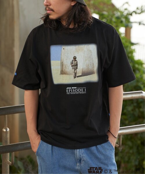 STAR WARS（スターウォーズ）の「STAR WARS スターウォーズ エピソード1 ロゴTシャツ（Tシャツ/カットソー・メンズ・ブラック/ホワイト/ネイビー・M/L/LL）」の5枚目の写真