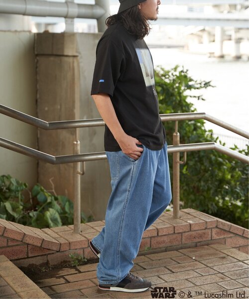 STAR WARS（スターウォーズ）の「STAR WARS スターウォーズ エピソード1 ロゴTシャツ（Tシャツ/カットソー・メンズ・ブラック/ホワイト/ネイビー・M/L/LL）」の8枚目の写真