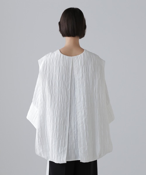 セール】シュリンクWジャガードジャケット（ブルゾン）｜ADORE