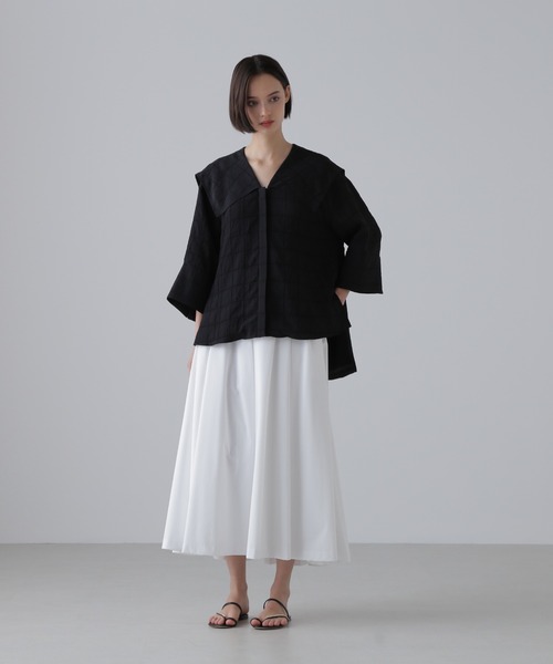 セール】シュリンクWジャガードジャケット（ブルゾン）｜ADORE