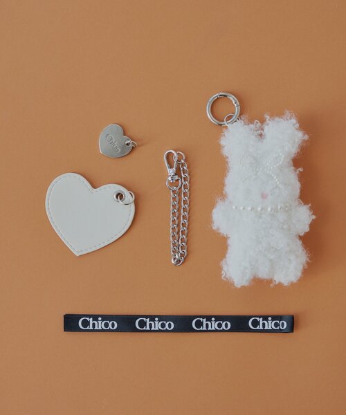 Chico(チコ)の「ファーアニマルモチーフチャーム(ベルト・レディース・ピンク/グレー/アイボリー・FREE)」の5枚目の写真